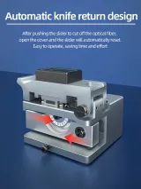 GUAGNYAN Q1 High-Precision Fiber Optic Cutter Optical Fiber Clever Cutter FTTH Fiber Optic