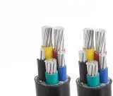 Medium Voltage 4*95mm Copper Conductor XLPE Insulated PVC Sheath YJV32 YJLV32 Swa Sta Armo