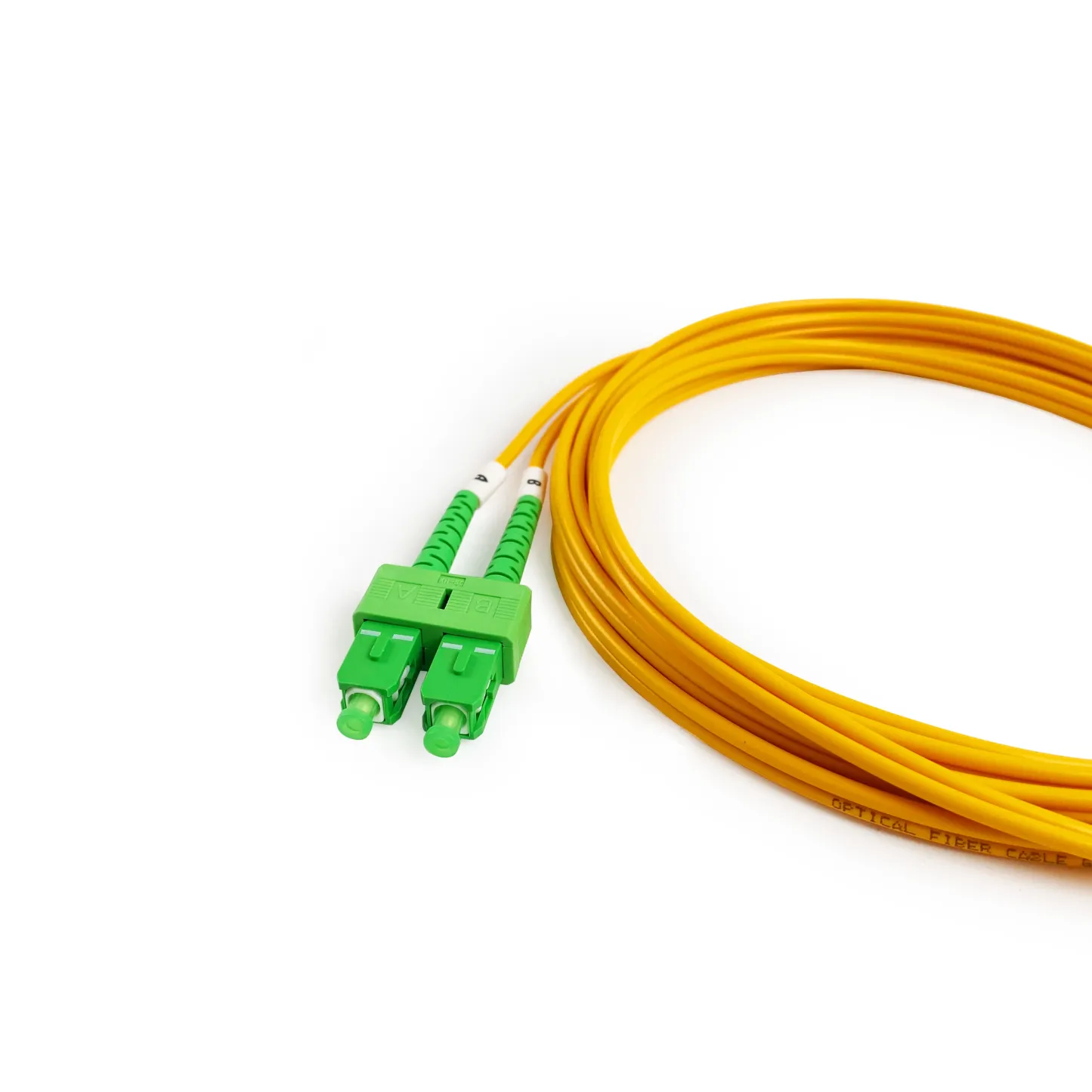Factory Price Yellow Singlemode Duplex SCAPC-SC/APC Fiber Optic Patch Cord