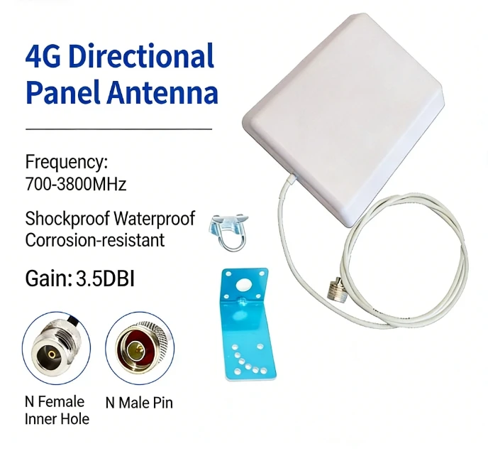 Flat Panel Antenna Directional Antenna 700-3800 MHz Outdoor Long Range Signal Coverage Ant