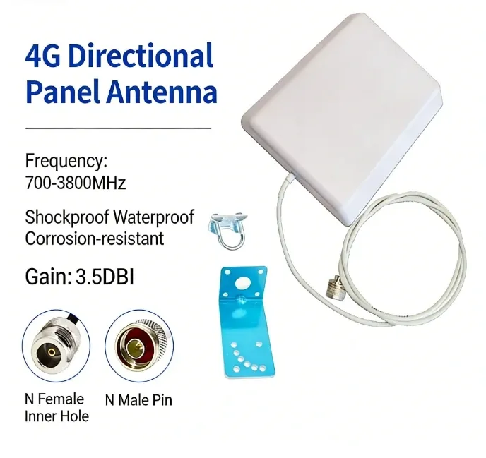Flat Panel Antenna Directional Antenna 700-3800 MHz Outdoor Long Range Signal Coverage Ant