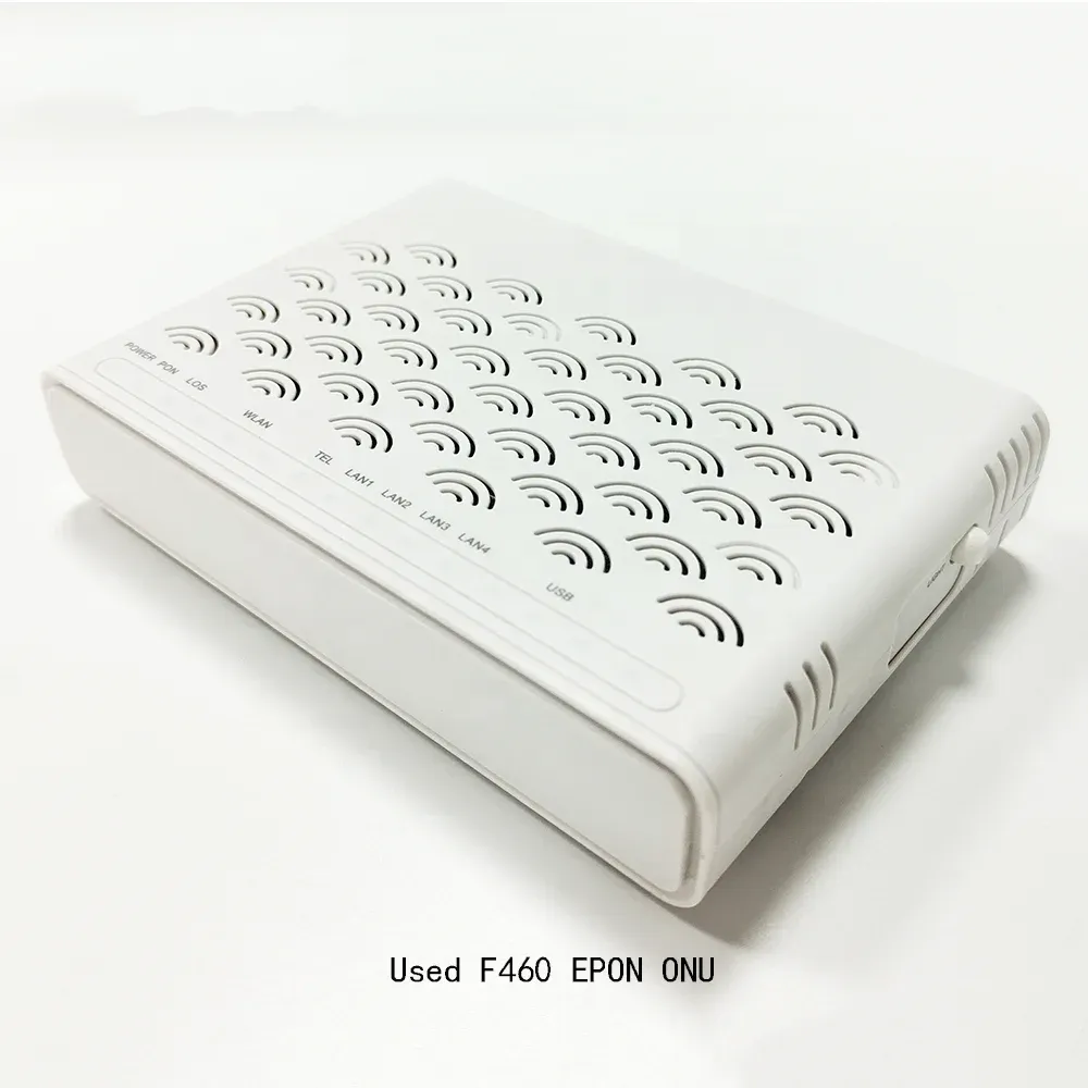 TTH Fiber Optic Modem ZTE ONU F460 Used EPON ONT V6.0 V5.0 WiFi Router With English Firmware-boxintelecom