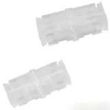 SC Transparent Fiber Optic Adapter Without Flange, Simplex SC PC Singlemode Coupler, Ceram