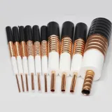High Quality RF 50 Ohm Heliax 1/2 Feeder Corrugated PE Foam Coaxial Cable PVC Jacket Black