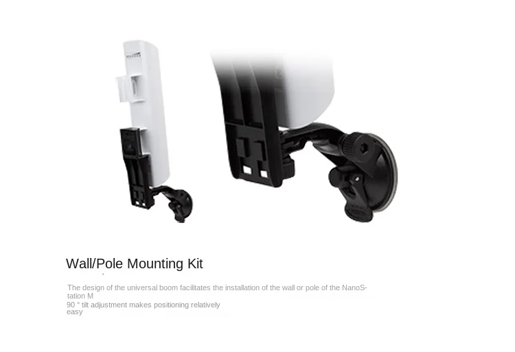 UBNT NanoStation M2 NSM2 AirMAX 2.4GHz Wi-Fi 802.11b Wireless Bridge CPE with 2 Antennas Battery Powered