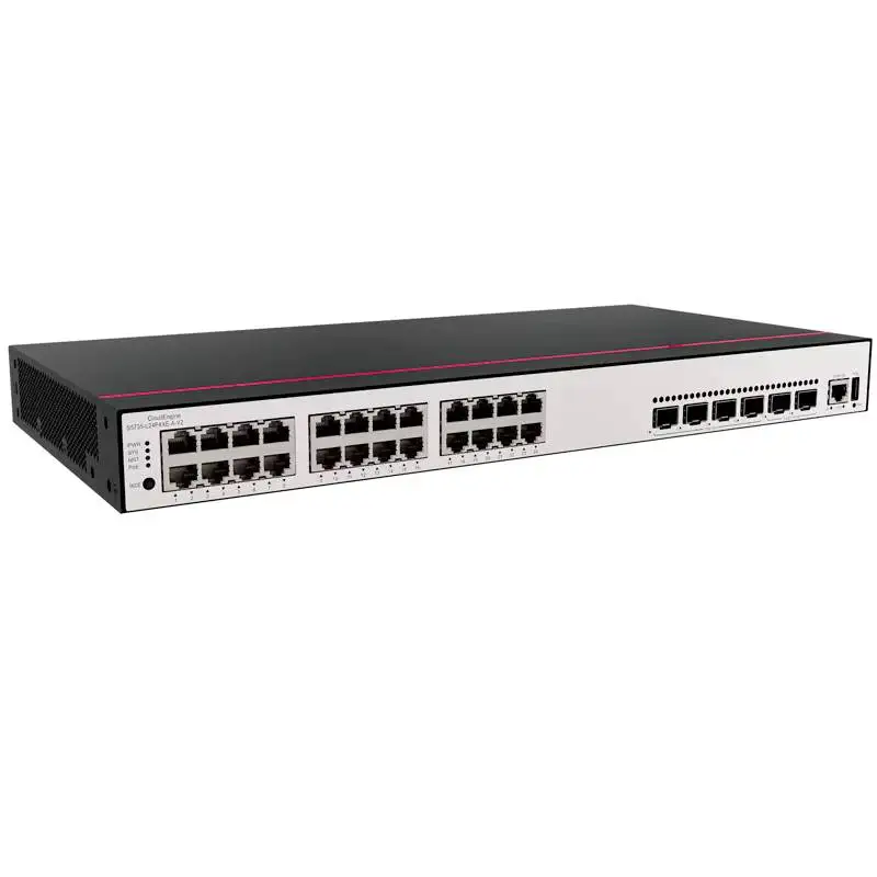 S5735-L24P4XE-A-V2 98012026 24*10/100/1000BASE-T Ports, 4*10GE SFP+ 2*12GE Stack Ports 24 Port Ethernet 10g Network switch 0