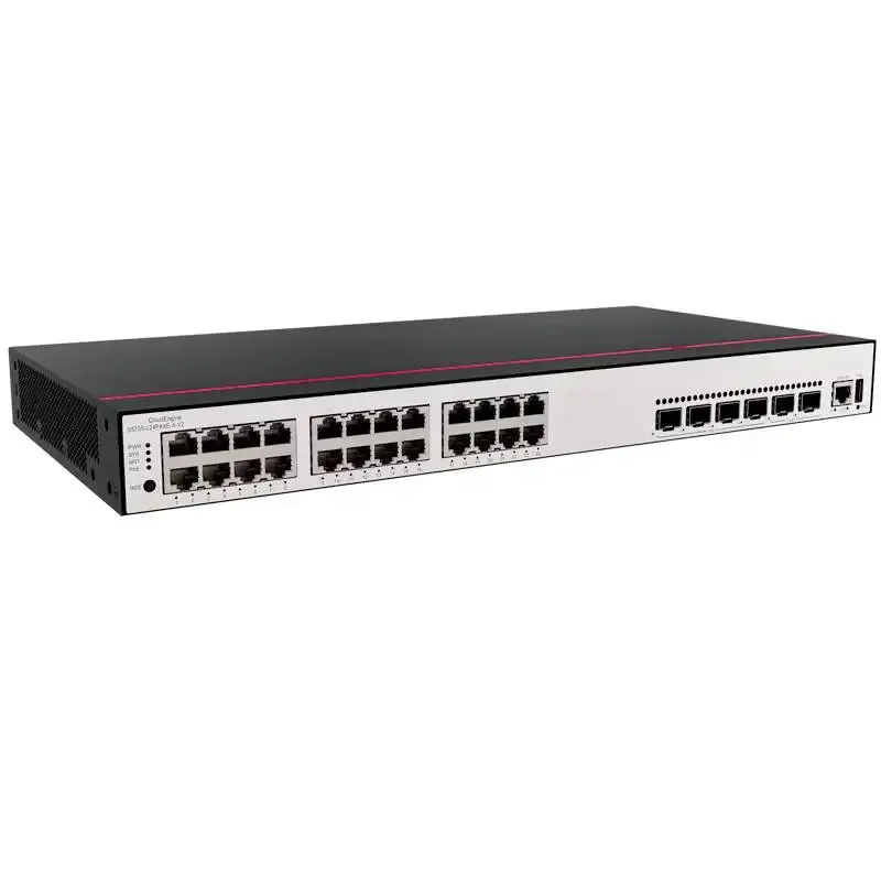 S5735-L24P4XE-A-V2 98012026 24*10/100/1000BASE-T 4*10GE SFP+ Ports, 2*12GE Stack Ports Eth