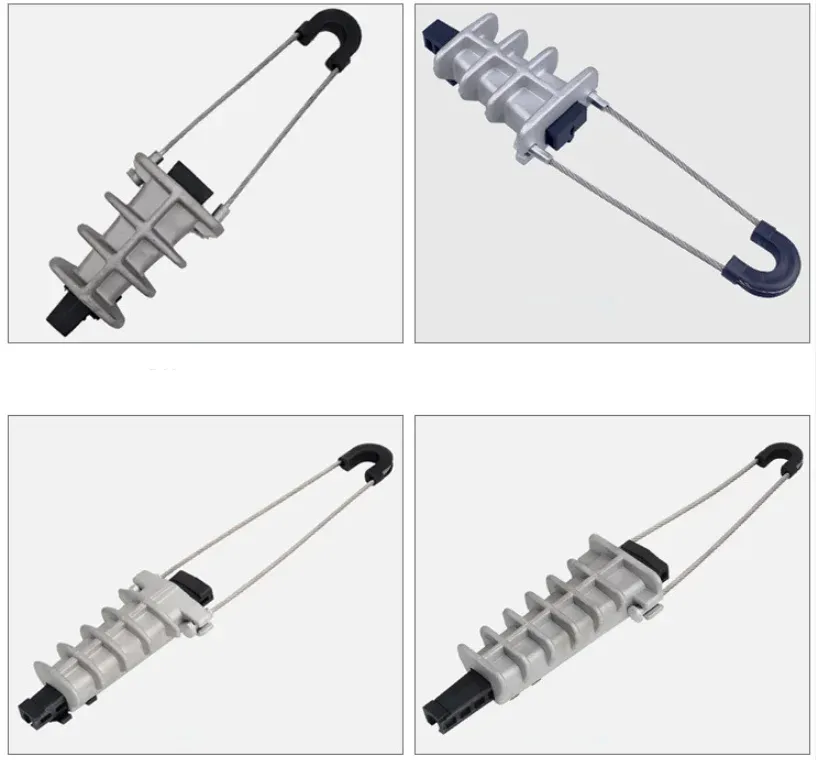 High Tension Wedge Type Fiber Optic Anchor Dead End Tension Clamp PA2000 for FTTH GSM Plas
