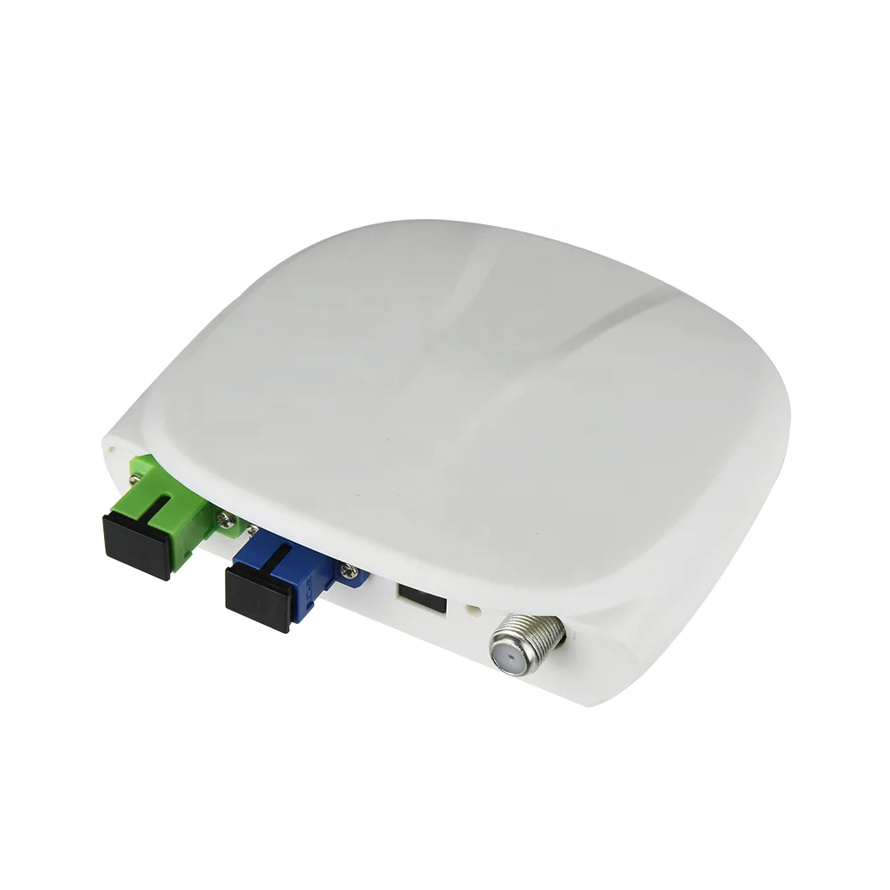 FTTH Indoor Active Catv Node 1550nm WDM OR19 Fiber Optic Mini Optical Receiver 1 RF Port Triplexer Mode With AGC WDM Function-boxintelecom