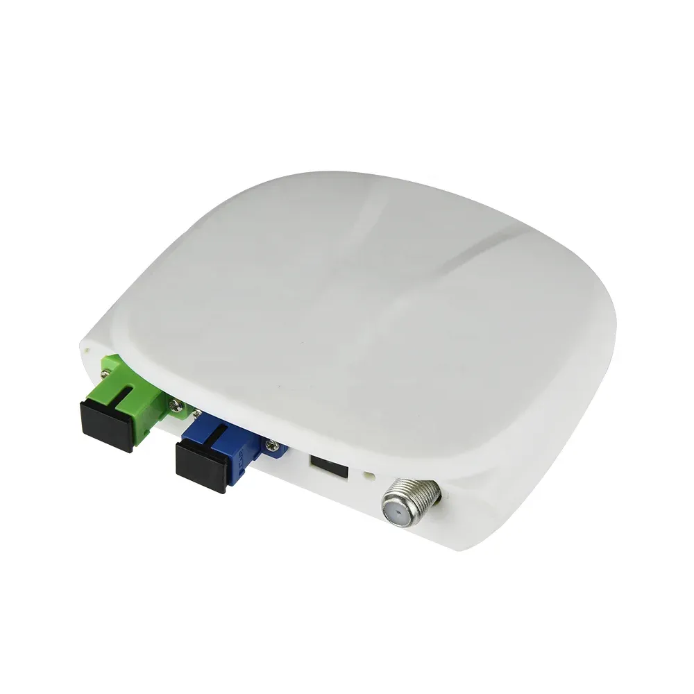 FTTH Indoor Active Catv Node 1550nm WDM OR19 Fiber Optic Mini Optical Receiver 1 RF Port Triplexer Mode With AGC WDM Function-boxintelecom