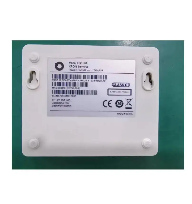EG8120L FTTH GPON ONU ONT 1GE+1FE+1POTS SC UPC/APC Interface 0