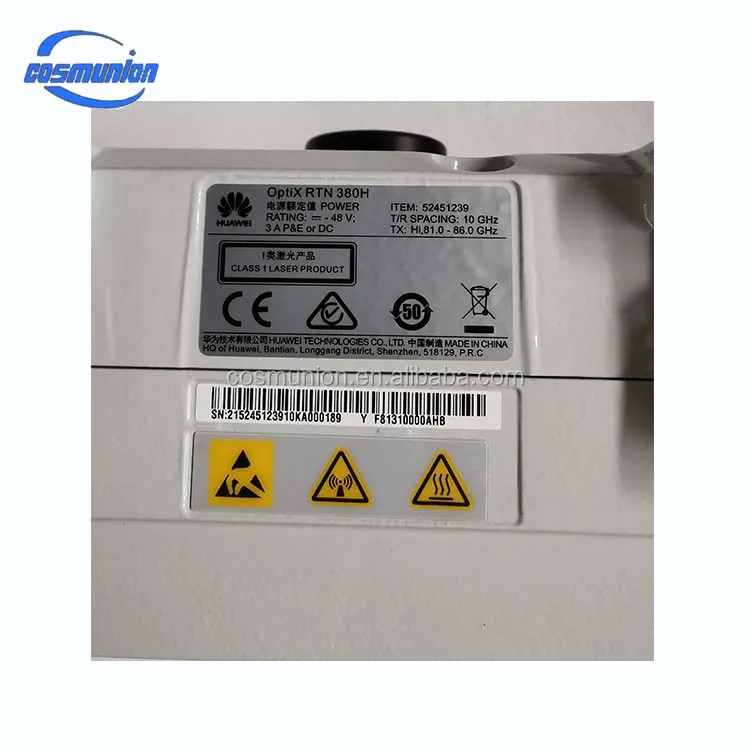 RTN 380H 10G  E-band  outdoor Millimeter wave  microwave transmission equipment