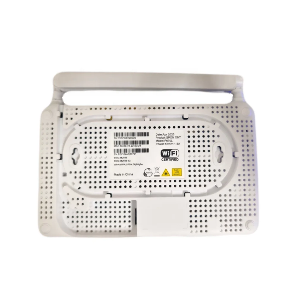 2025 All New FTTH Optical Network Modem F670L ONU 4Ge Gpon ONT 2.4G 5G AC Dual Band WiFi Router-boxintelecom