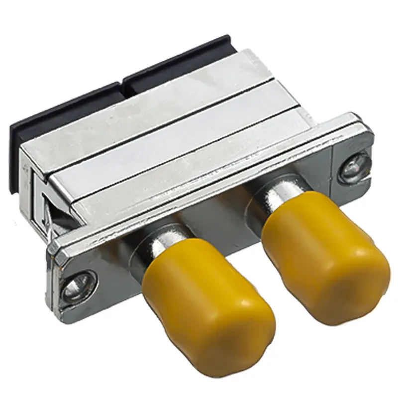 Telecom Grade Dual Core LC Connector Optical Sc-St Adapter Dual Metal Fiber Optic Flange f
