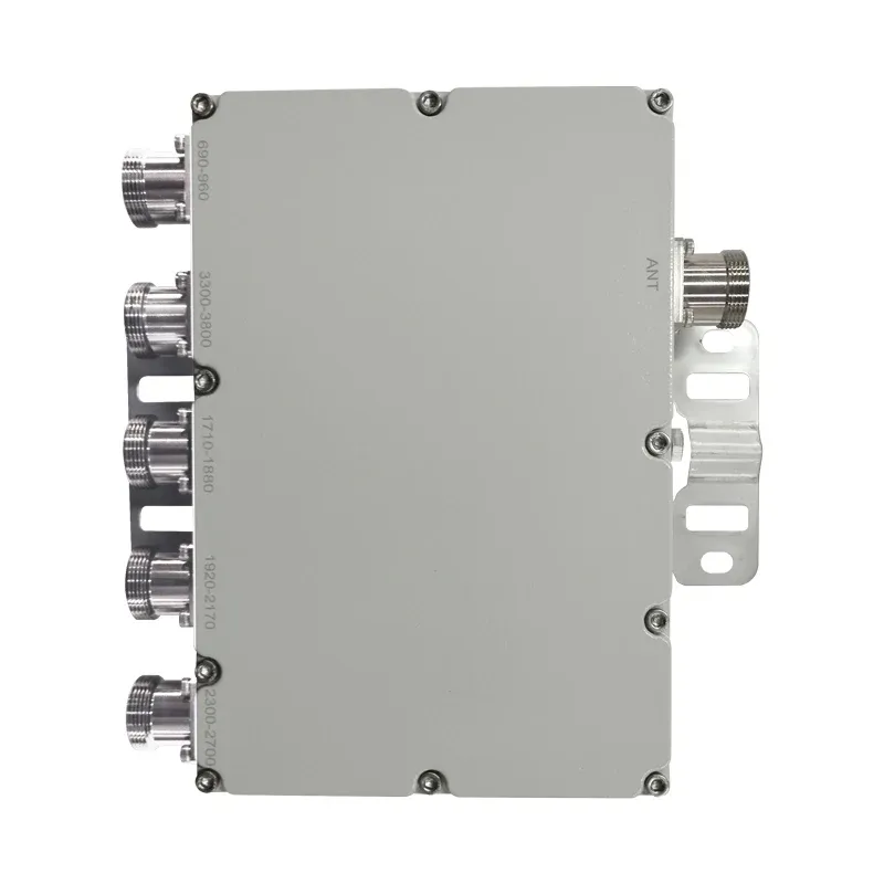 Factory Customized 690-960&1710-1880&1920-2170&2300-2690&3300-4000MHz RF Pentaplexer Low P