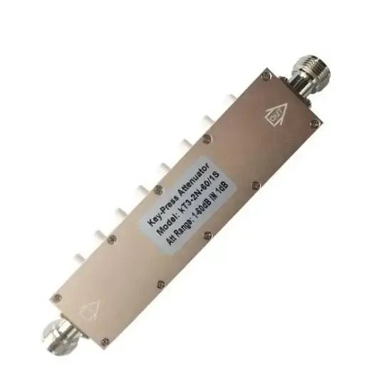 RF Variable Attenuator DC-3GHz 0-60dB 5W RF Key Press Coaxical Attenuator With NF/F Connector for Telecommunication-boxintelecom