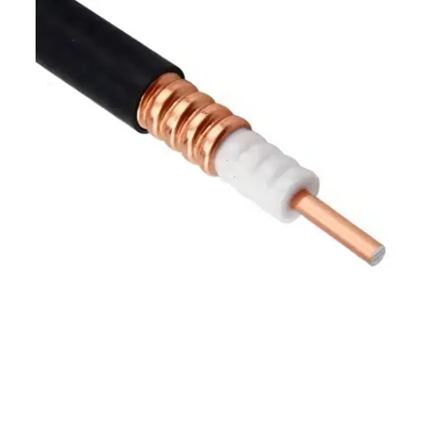 Factory Supply Low Loss heliax cable 50 ohm 1/4 inch Feeder cable copper clad aluminum conductor cable for communication-boxintelecom