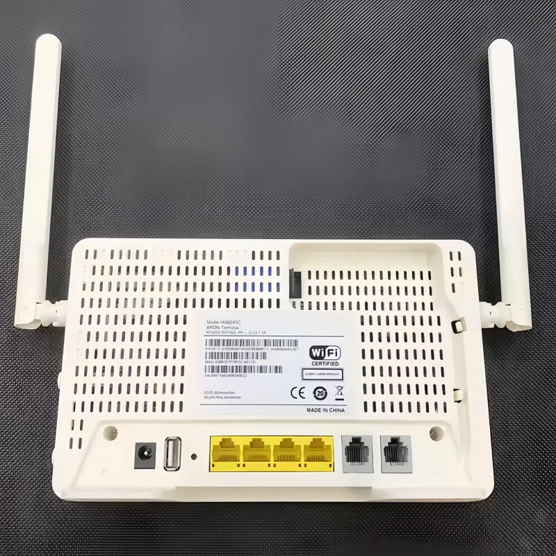 Customized HG8245C English Firmware ONT Router with 4FE+2POTS+1USB+WIFI Fiber Optic Equipment for FTTH/Gpon/Epon/Xpon Gpon ONU-boxintelecom