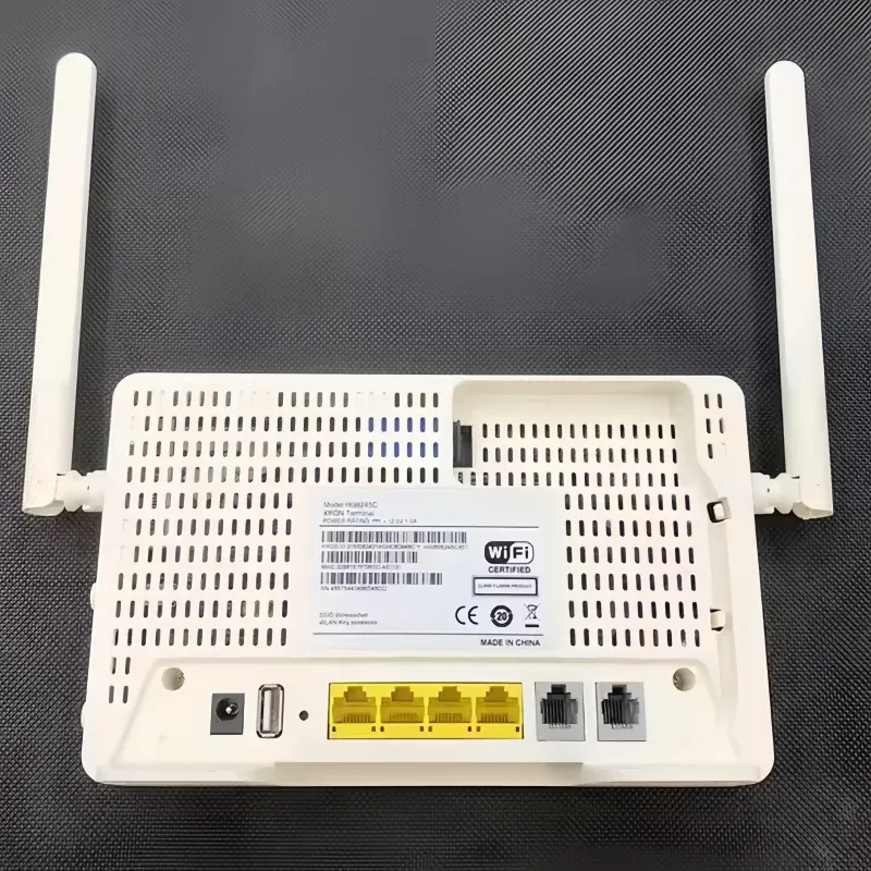 Customized HG8245C English Firmware ONT Router with 4FE+2POTS+1USB+WIFI Fiber Optic Equipment for FTTH/Gpon/Epon/Xpon Gpon ONU-boxintelecom