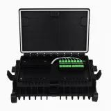 Outdoor Fiber Optic Terminal Box 48 Core, IP65 Waterproof ABS Enclosure with 8 Cable Ports