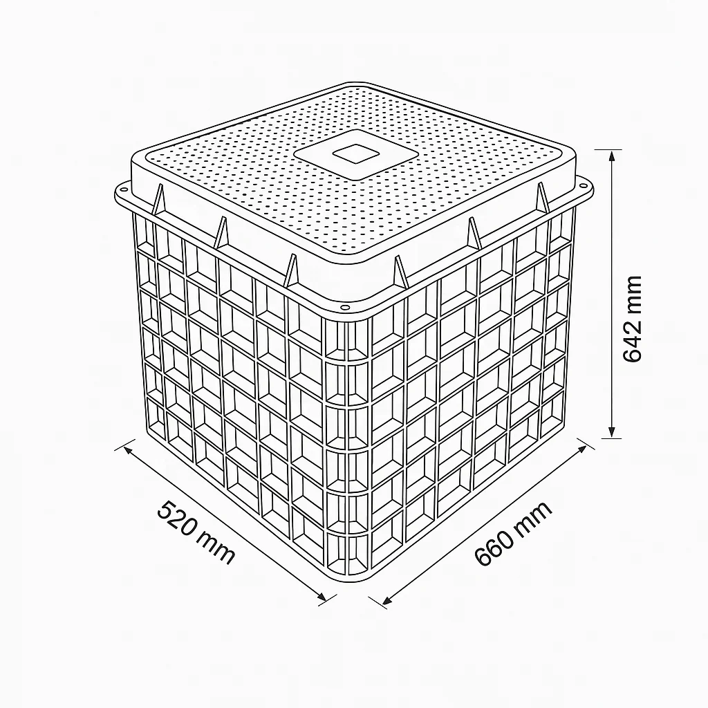 Fiber Optic Handhole Vault Underground Enclosure Box for Telecom Cable Management-boxintelecom