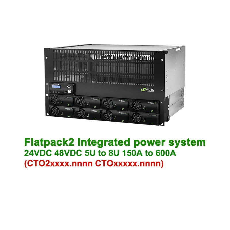 Eltek 19inch 4U Distribution Flatpack2 24v/48v/24KW Integrated Embedded DC Power System-boxintelecom