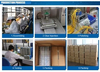 Fiber Splitter with SC APC Connector Fast Delivery Steel Tube Type 1x 4 Way