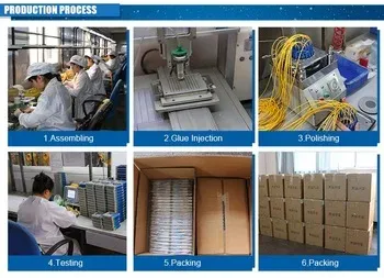 Fiber Splitter with SC APC Connector Fast Delivery Steel Tube Type 1x 4 Way