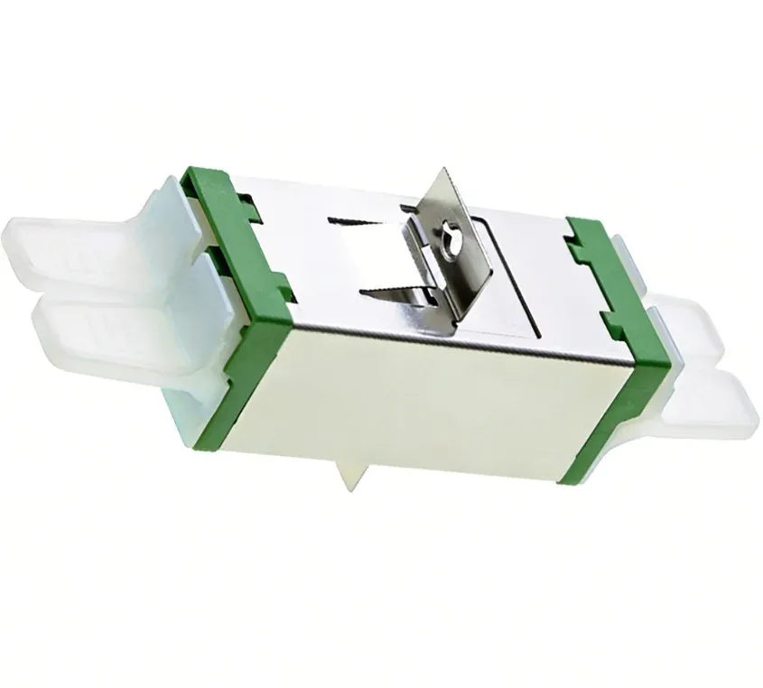 E2000/APC Duplex Fiber Optic Adapter Long Ear Coupler, Singlemode Fiber Connector, ABS Hou