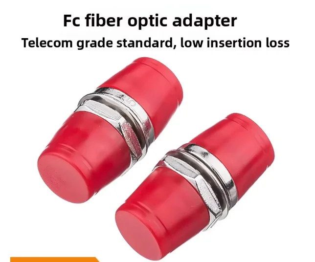 Optical FC Small D-Type Fiber Optic Adapter Carrier-Level Metal Flange FTTH Coupler Used for Engineering Company SC MPO-boxintelecom