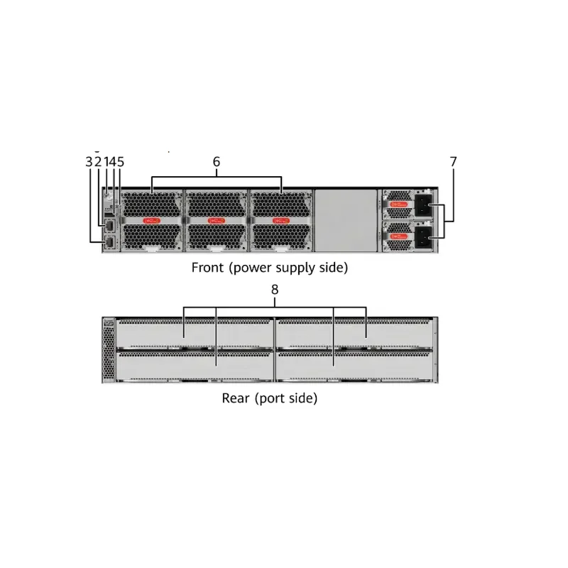 CE8865-SAN-4C 02355SDP With 4 Subcard Slots, Without Fan and Power Modules Mainframe Network Switches-boxintelecom