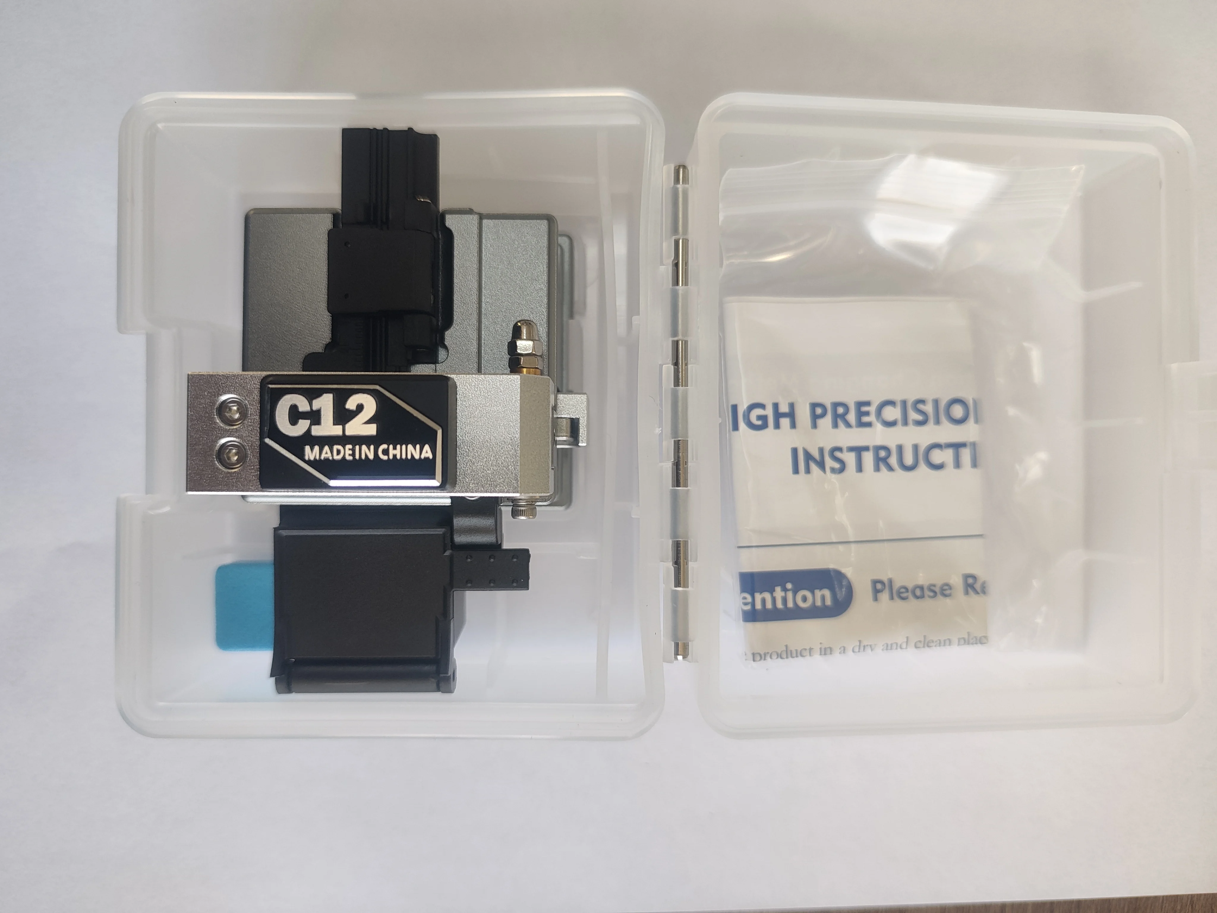 Optical Fiber Cleaver C12 High Precision SC-Compatible/OTDR Testing FTTH Networks/Cable In