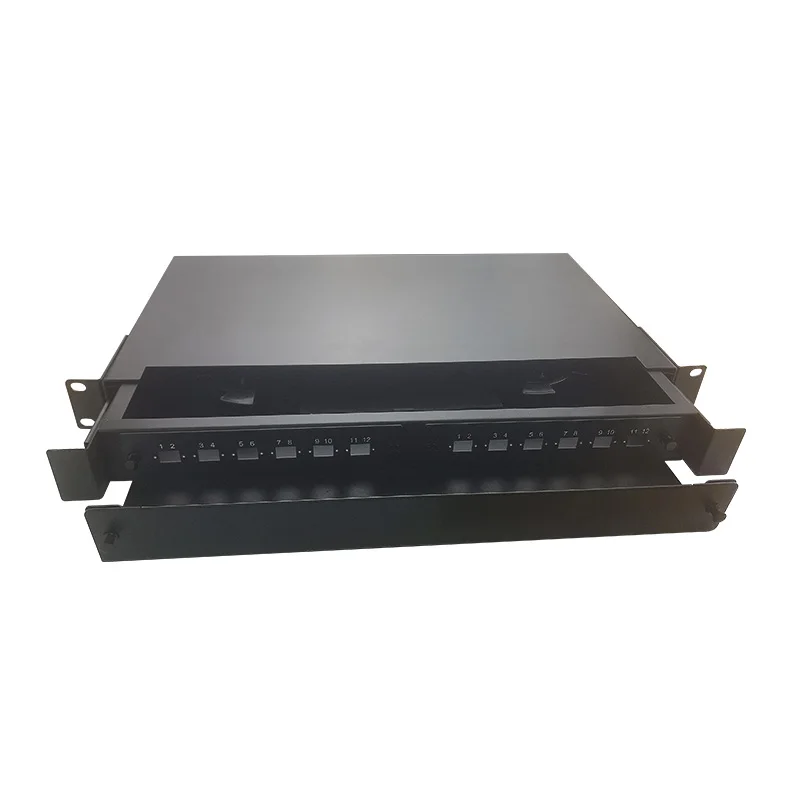 PULL-OUT 1U case Optical Fiber Terminal Box Fusion Junction Box-boxintelecom