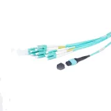 High Performance Fth MPO Jumper 8/12/16/24 Core 10G-100G Single Mode OM3 OM4 MTP MPO-LC/UP
