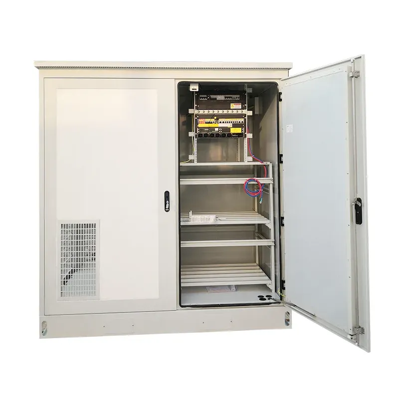 Dual Cabin Outdoor IP55 ABS Galvanized Steel Powder Coated 5G Base Station Electronics Instrument Enclosures Custom Logo RH-boxintelecom