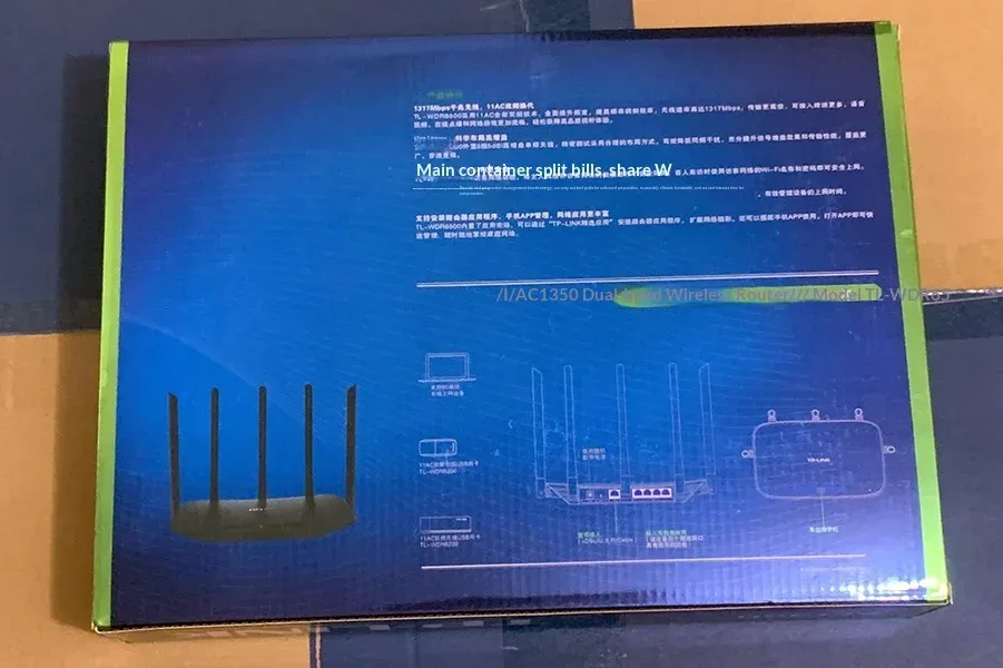 TP-LINK Gigabit 1350Mbps Dual-Band Wireless Router Fiber Broadband TL-WDR6500 High-Speed High-Power Wall Penetration King China-boxintelecom