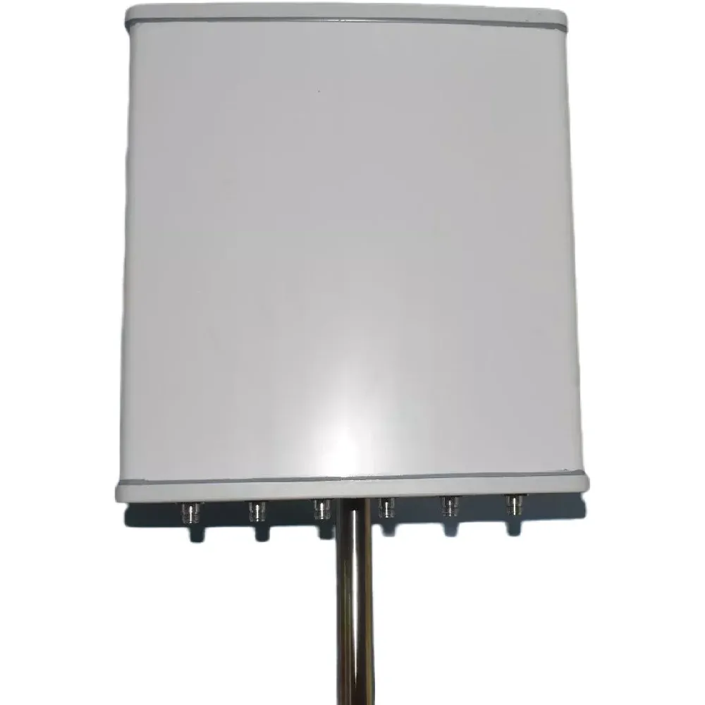Six-port 698-2700MHz 7/12dBi three-network universal full-frequency dual-polarization plate antenna sector plate antenna-boxintelecom