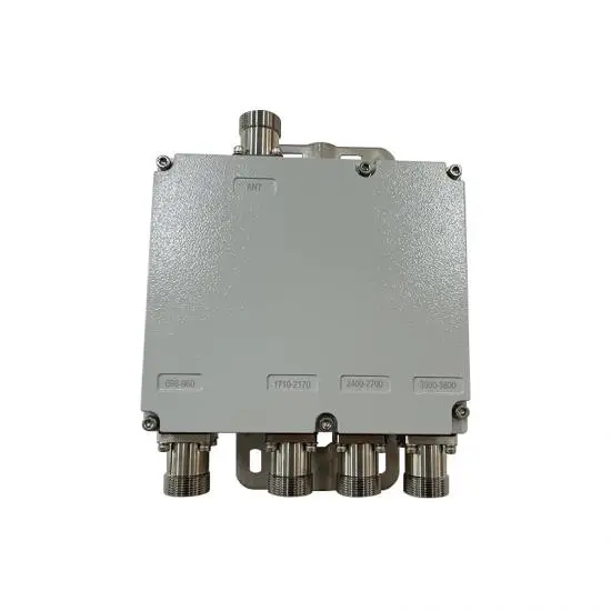 Manufacturer Supple UHF 698-960/1710-2170/2400-2700/3300-3800MHz Quadplexer Combiner with 