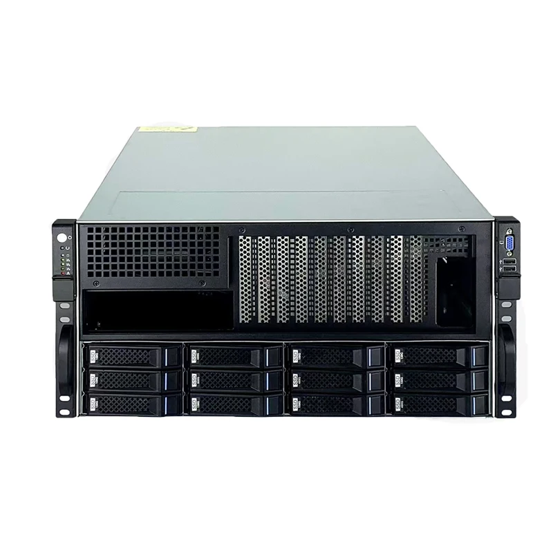 GPU 5U case Rackmount 8 Graphic 12*2.5inch or 3.5inch HDD ChatGPT AI Training Platform Chassis Gpu Server-boxintelecom