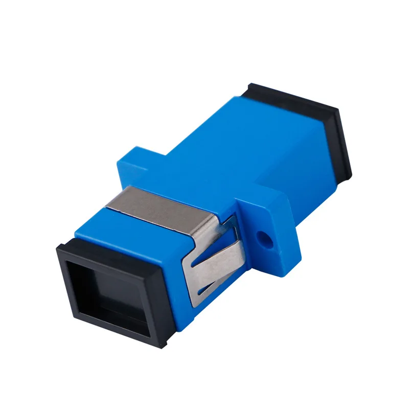 Telecom Grade Simplex Single Mode Fiber Optic Coupler SC Flange Adapter for SC-SC Connecto