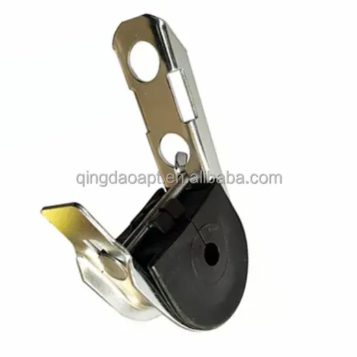 Ftth  Round ADSS Cable Suspension Clamp J-hook Suspension Clamp Pole Clamp Use for ADSS Cable