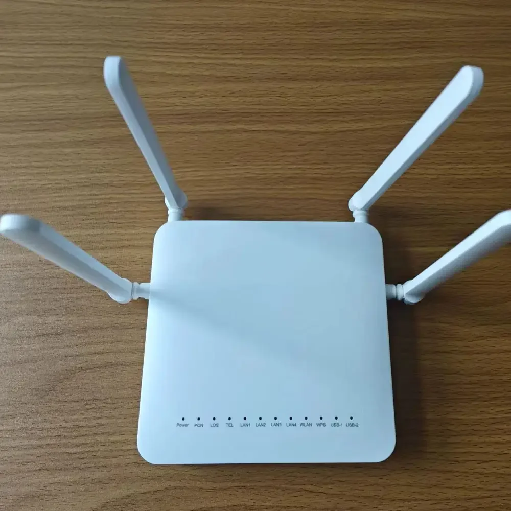 F680 Fiber Optic Equipment with 4GE+1TEL+2USB+WIFI+2.4G+5G 4 Antennas 2.4G+5G WiFi