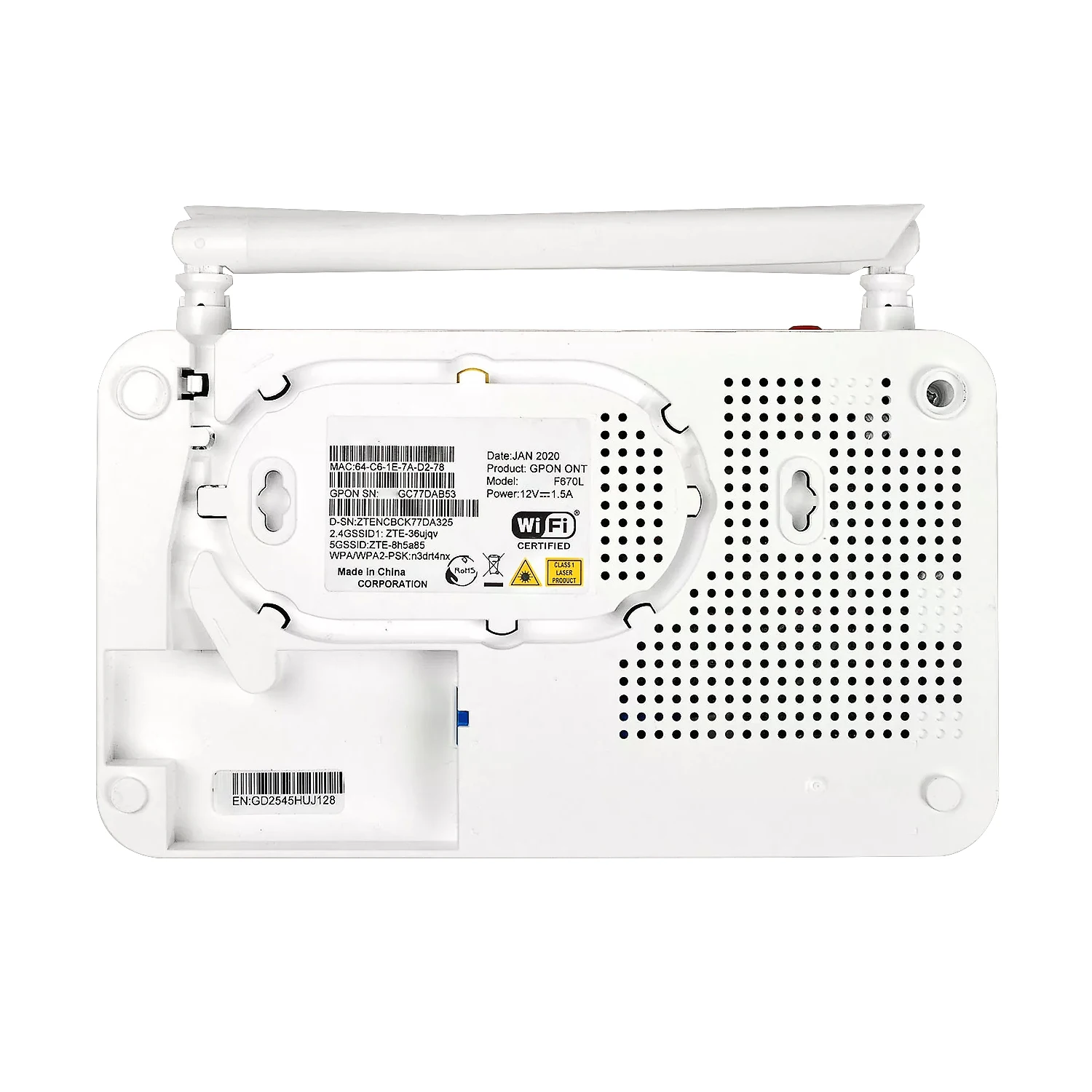 F670L F660 v9 V8.0 ZTE ONU OMCI C320 1GE+3FE+WIFI 5dbi antenna GPON ONT bridge router Fiber Optic Equipment F660 V5.2 V6 F609 v3-boxintelecom