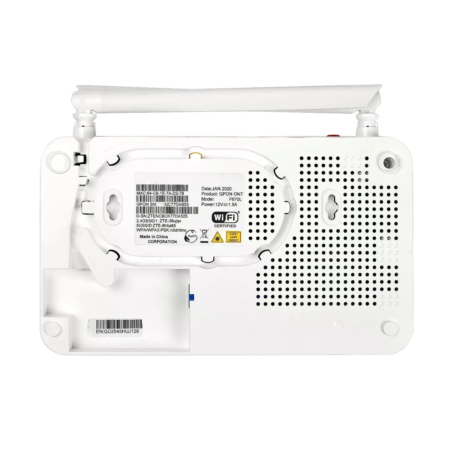 F670L F660 v9 V8.0 ZTE ONU OMCI C320 1GE+3FE+WIFI 5dbi antenna GPON ONT bridge router Fiber Optic Equipment F660 V5.2 V6 F609 v3-boxintelecom