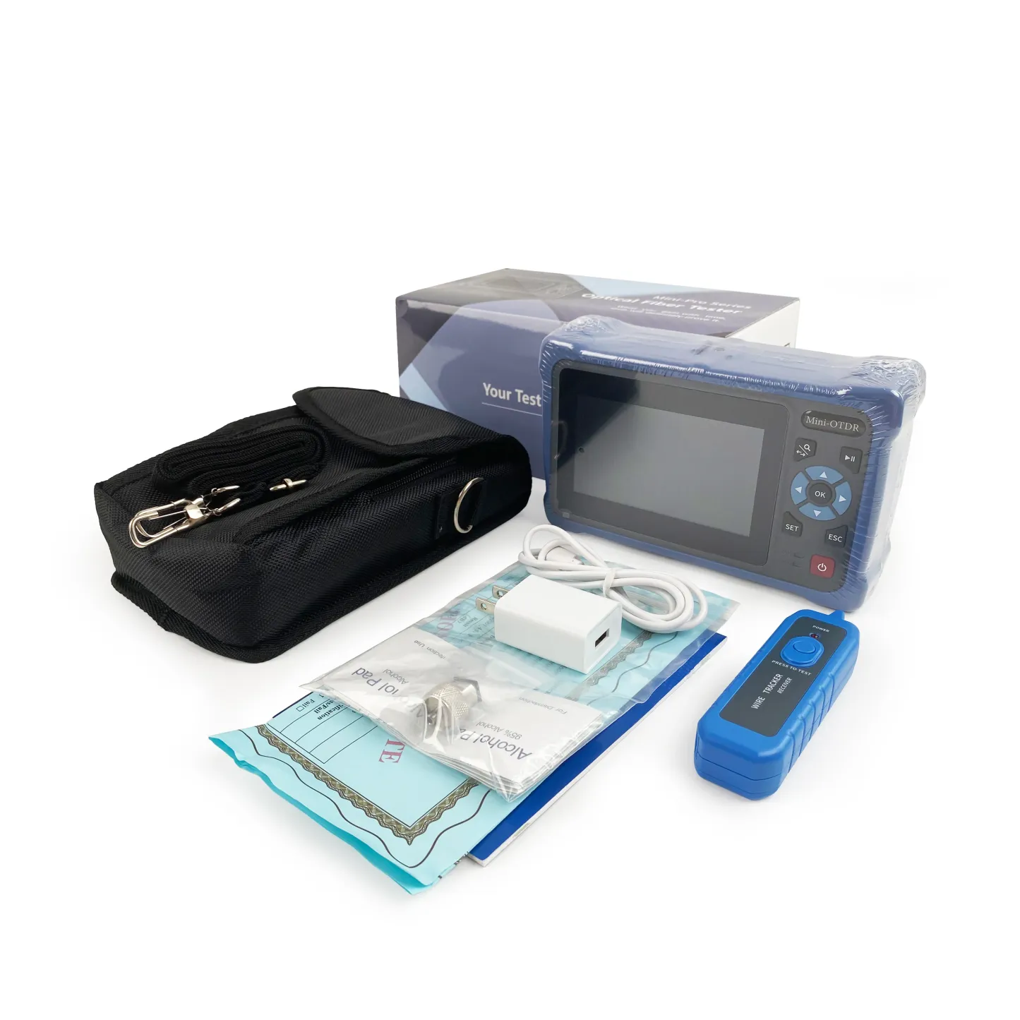 NOVKER NK4000 OTDR with VFL OLS OPM Event Map Fiber Optical Tester Multi-function12 Functi