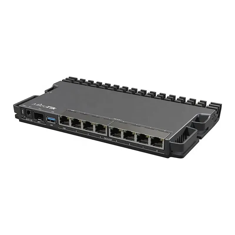 New RB5009 router with PoE-in and PoE-out on all ports RB5009UPr+S+IN-boxintelecom