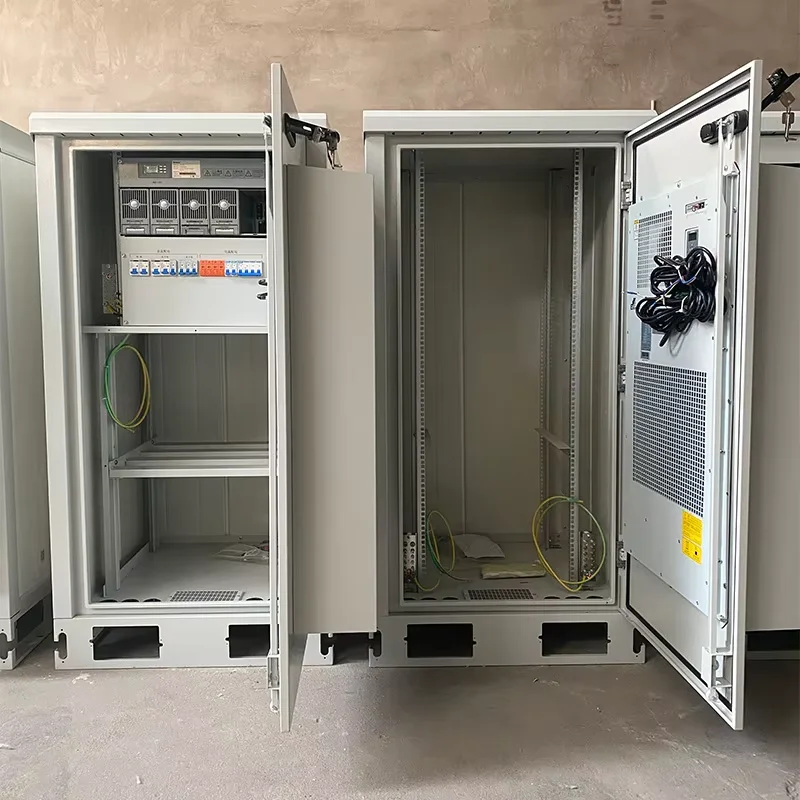 IP45 Integrated Outdoor Cabinet Stainless Steel Aluminum Metal 5G Base Station Communication Enclosure-boxintelecom