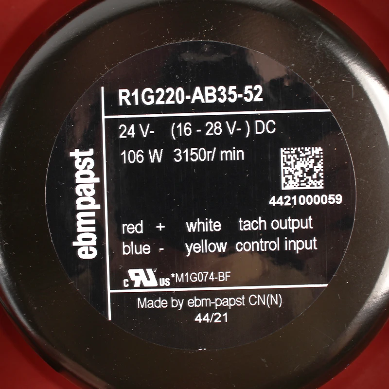 R1G220-AB73-52 Original ebmpapst 48V 100W M1G074-BF air Purifier Fan-boxintelecom
