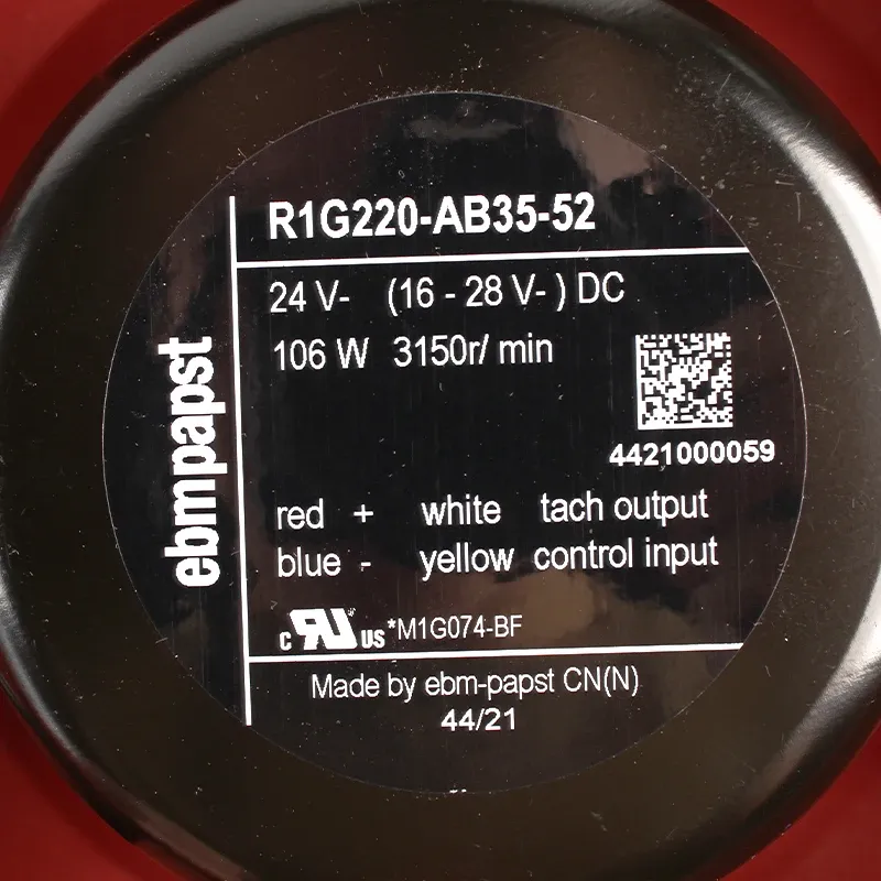 R1G220-AB73-52 Original ebmpapst 48V 100W M1G074-BF air Purifier Fan-boxintelecom