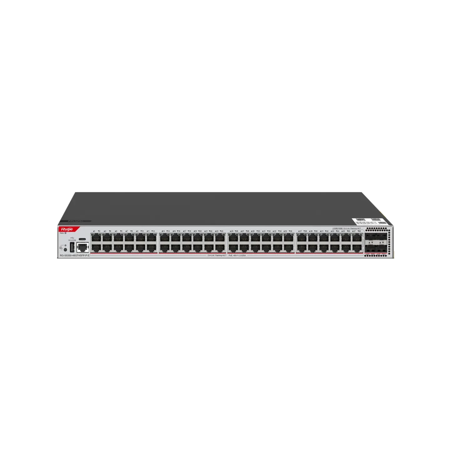 RG-S5350-48GT4SFP-P-E 48-Port GE Layer 3 Managed Access Network Switch with 48 RJ45 4 x 1G